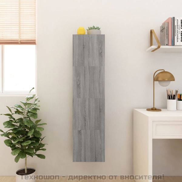 Стенни ТВ шкафове, 4 бр, сив сонома, 30,5x30x30 см