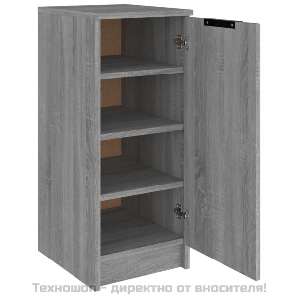 Шкаф за обувки, сив сонома, 30x35x70 см, инженерно дърво