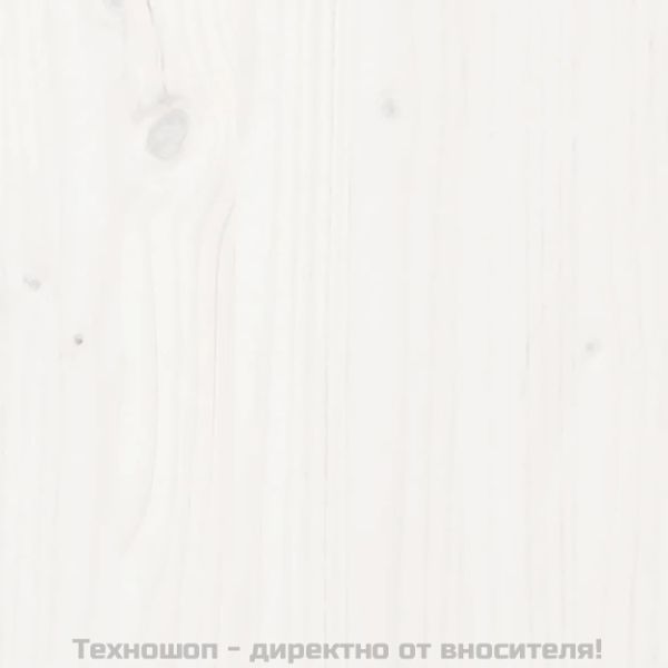 Кафе маса, бяла, 80x55x40,5 см, бор масив