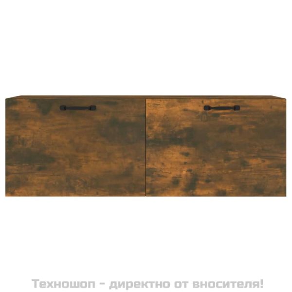 Стенен шкаф, опушен дъб, 100x36,5x35 см, инженерно дърво