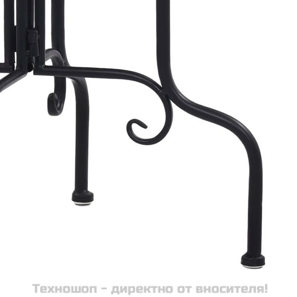 Мозаечна странична маса, теракота и бяло, керамика