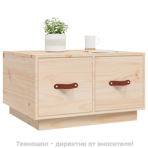 Кафе маса, 60x53x35 см, борово дърво масив
