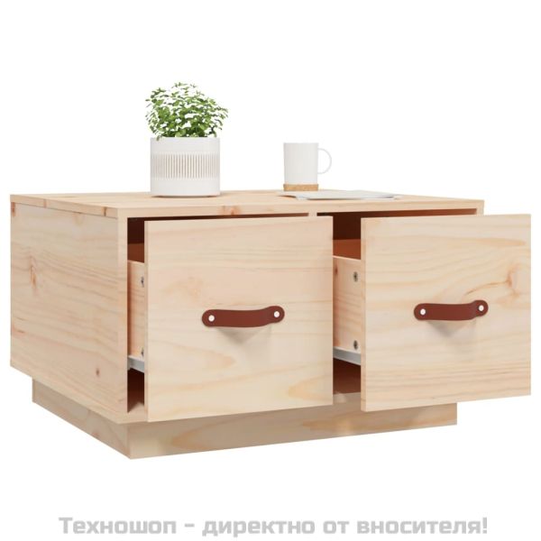 Кафе маса, 60x53x35 см, борово дърво масив
