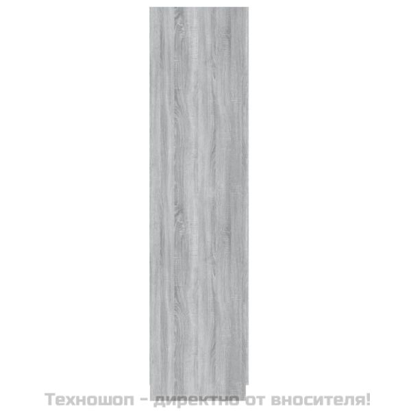 Гардероб, сив сонома, 90x52x200 см, инженерно дърво
