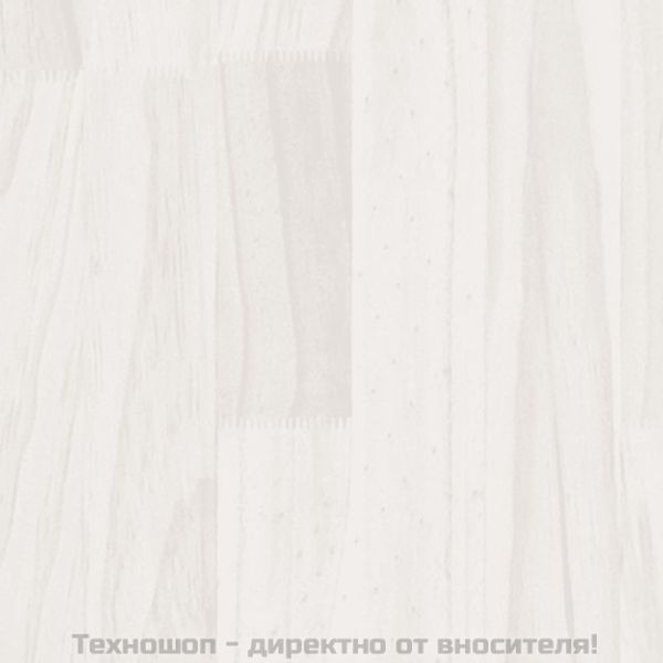 Библиотека/разделител за стая, бяла, 40x35x103 см, бор масив