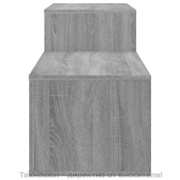 Шкаф за обувки, сив сонома, 150x35x45см, инженерно дърво