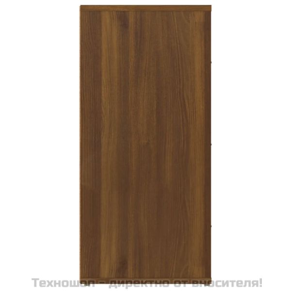 Сайдборд, кафяв дъб, 40x33x70 см, инженерно дърво