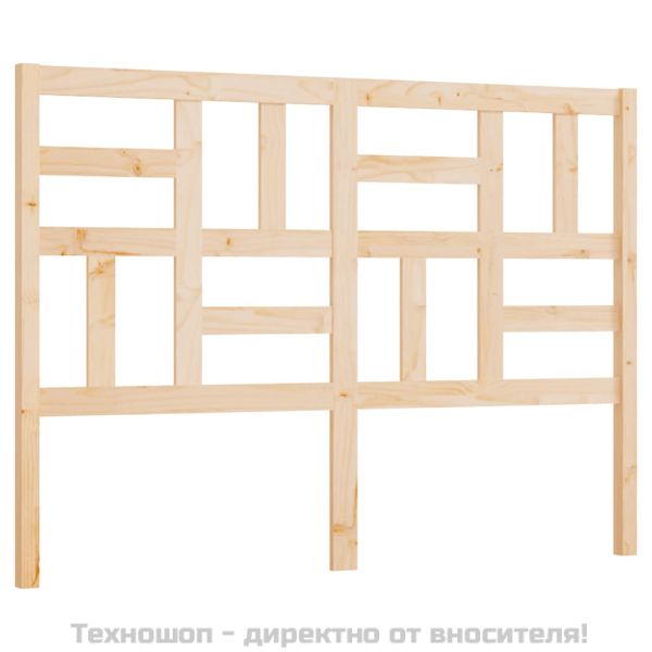 Горна табла за легло, 126x4x104 см, бор масив