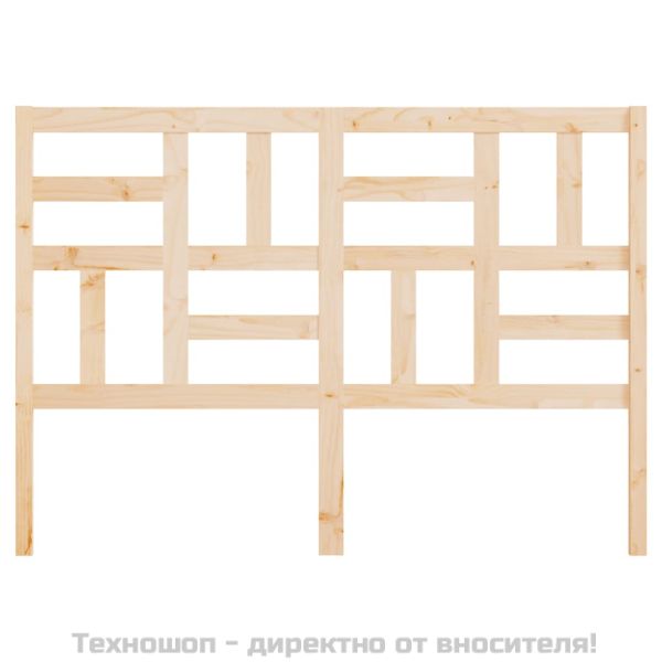 Горна табла за легло, 126x4x104 см, бор масив