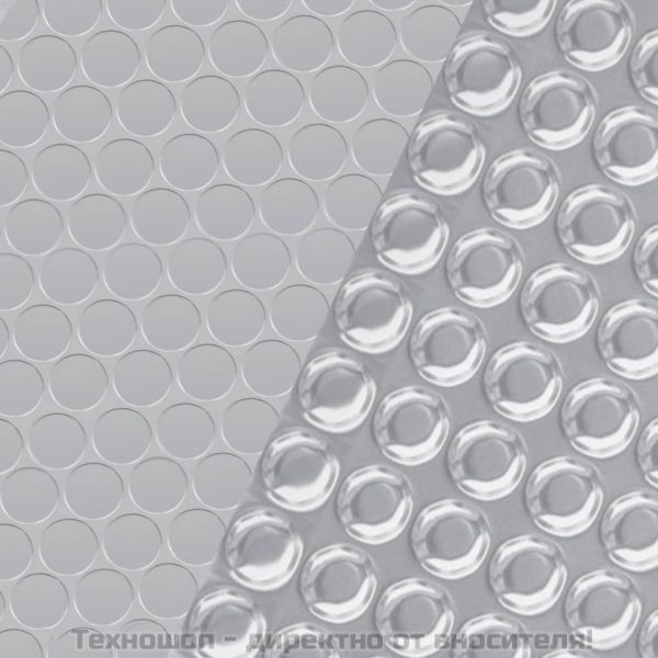 Покривало за басейн, сребристо, 455 см, PE