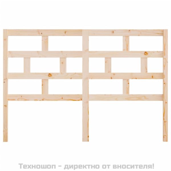 Горна табла за легло, 146x4x100 см, бор масив