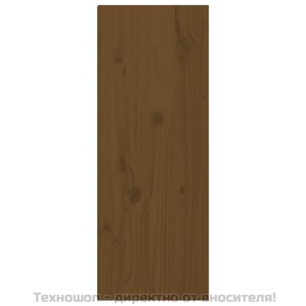 Стенни шкафове, 2 бр, меденокафяви, 30x30x80 см, бор масив
