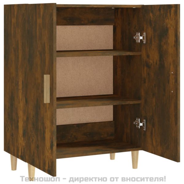 Сайдборд, опушен дъб, 70x34x90 см, инженерно дърво