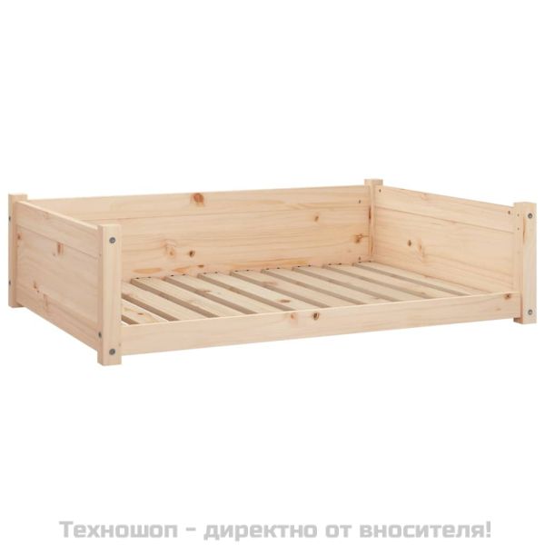 Кучешко легло, 95,5x65,5x28 см, борово дърво масив