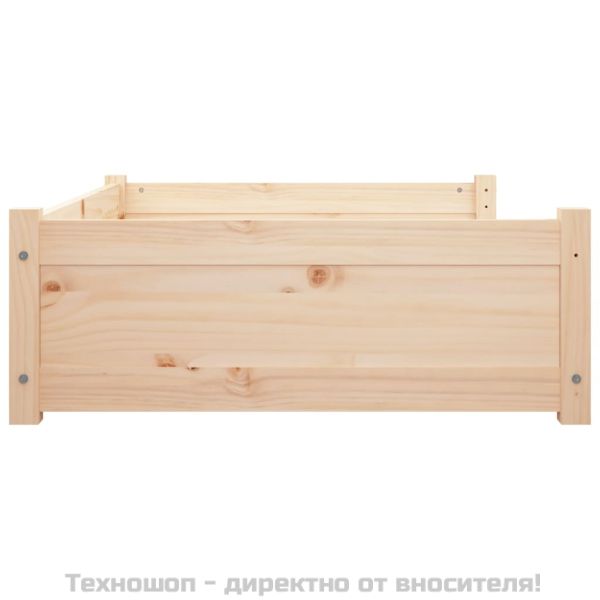 Кучешко легло, 95,5x65,5x28 см, борово дърво масив