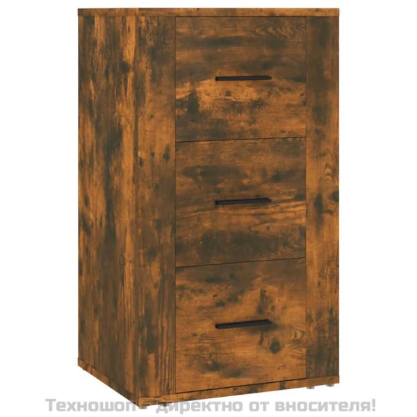 Сайдборд, опушен дъб, 40x33x70 см, инженерно дърво