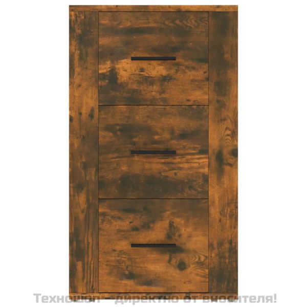 Сайдборд, опушен дъб, 40x33x70 см, инженерно дърво