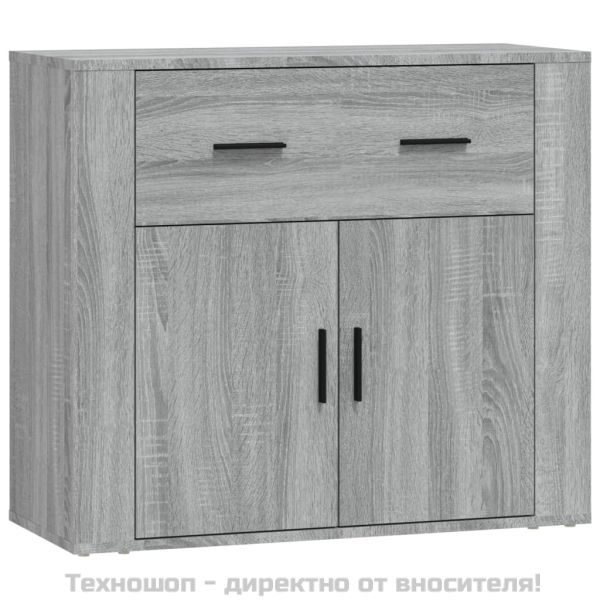 Сайдборд, сив сонома, 80x33x70 см, инженерно дърво