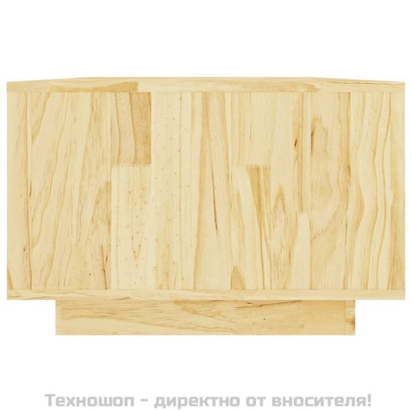 Маса за кафе, 110x50x33,5 см, борово дърво масив