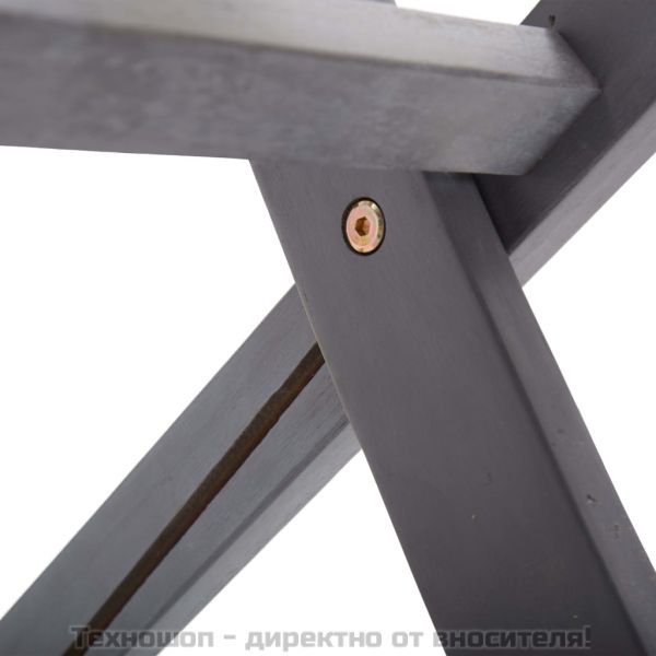 Сгъваеми градински столове, 4 бр, акация масив