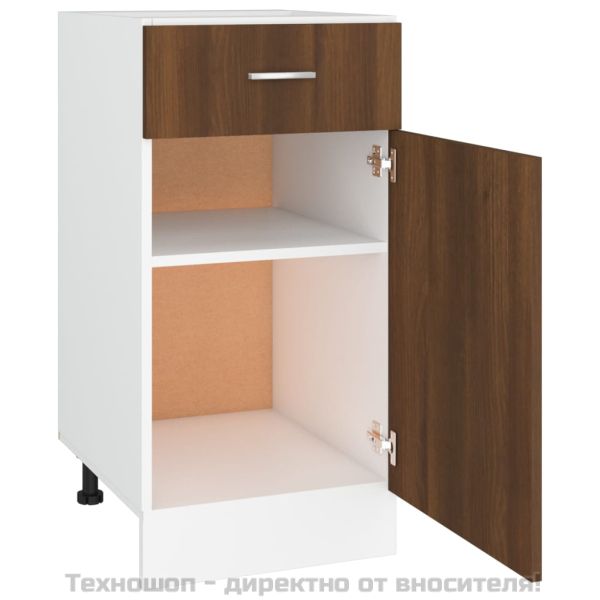 Шкаф с чекмеджета "Lyon", кафяв дъб, 40x46x81,5 см, инженерно дърво