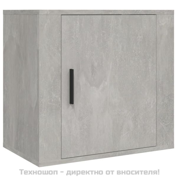 Нощно шкафче за стенен монтаж, бяло, 50x30x47 см