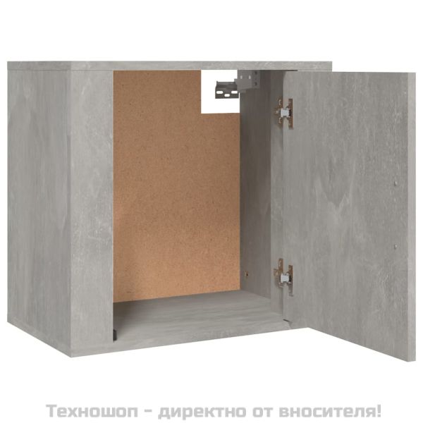 Нощно шкафче за стенен монтаж, бяло, 50x30x47 см