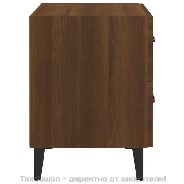 Нощни шкафчета, 2 бр, Кафяв дъб, 40x35x47,5 см