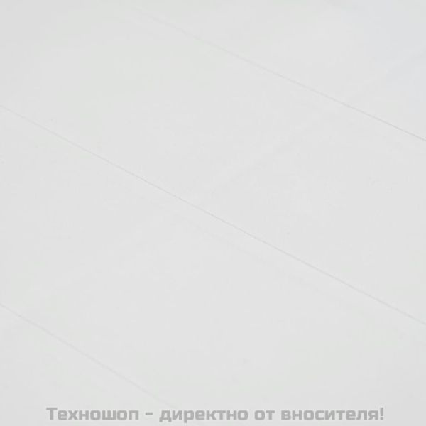 Градинска маса, 79x79x72 см, пластмаса, ратанов вид, бяла