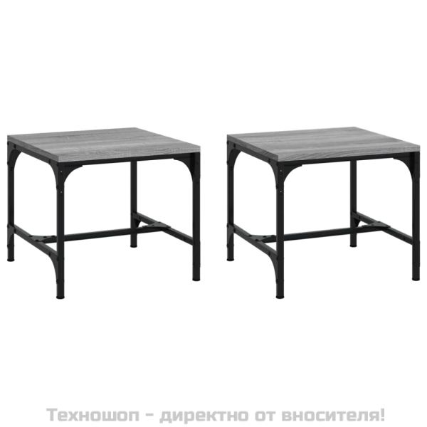 Странична маса, cив сонома, 40x40x35 см, инженерно дърво