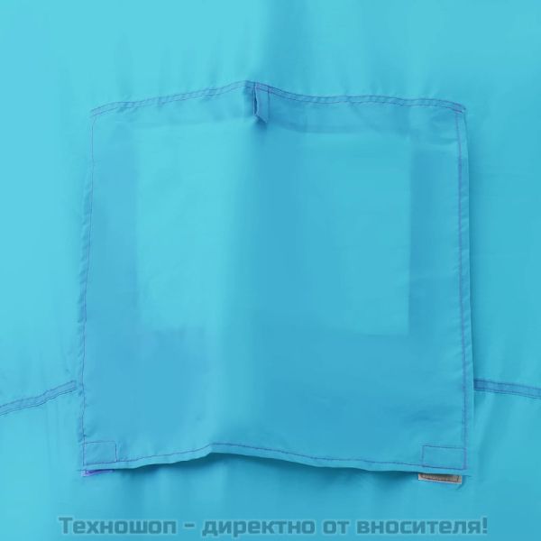 Къмпинг палатка за 6 души синьо и светлосиньо