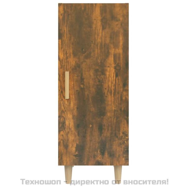 Сайдборд, опушен дъб, 34,5x34x90 см, инженерно дърво
