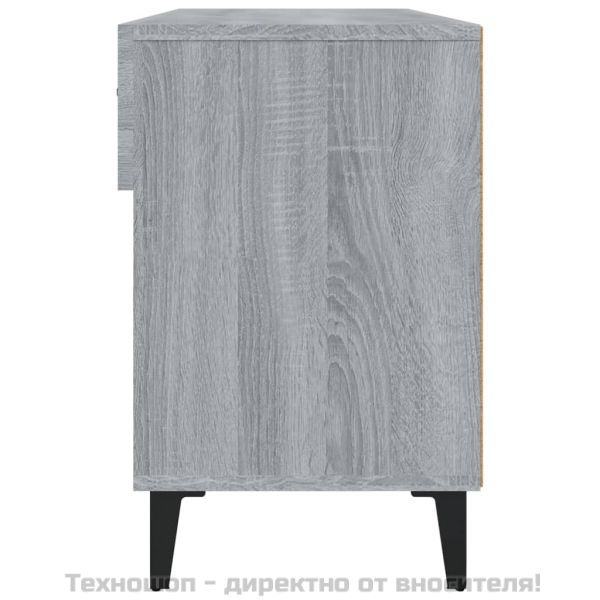 Шкаф за обувки, сив сонома, 102x35x55 см, инженерно дърво