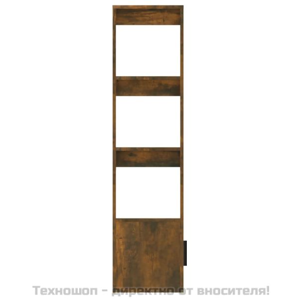 Сайдборд, опушен дъб, 80x30x119,5 см, инженерно дърво