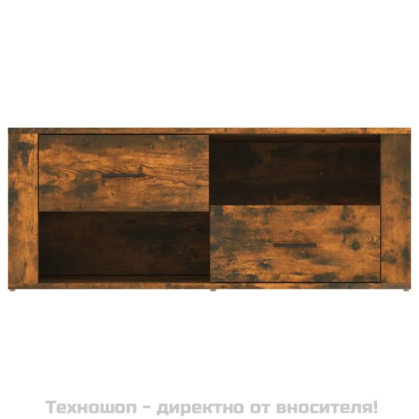 ТB шкаф, опушен дъб, 100x35x40 см, инженерно дърво
