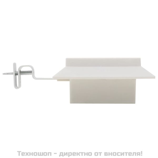 Градински соларни лампи, 6 бр, LED, квадратни, 12 см, бели