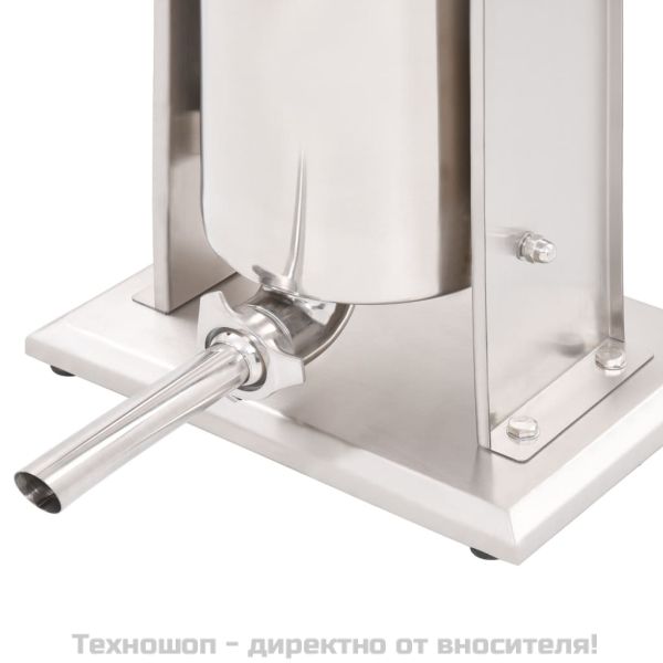 Ръчна пълначка за наденици, сребриста, 10 л, неръждаема стомана