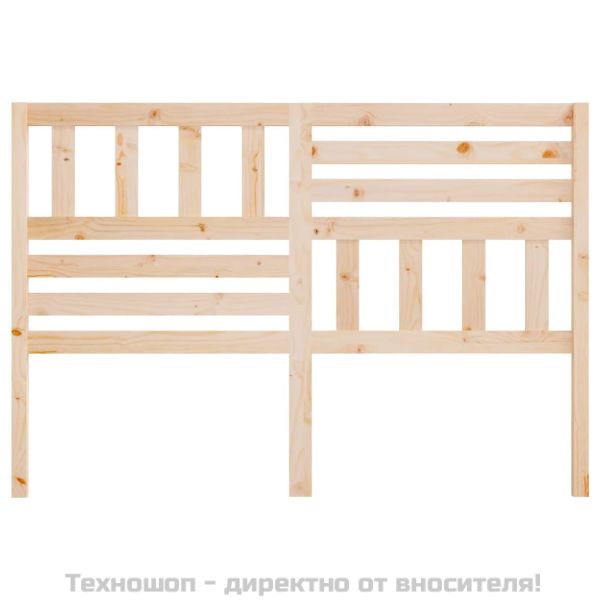 Горна табла за легло, 146x4x100 см, бор масив