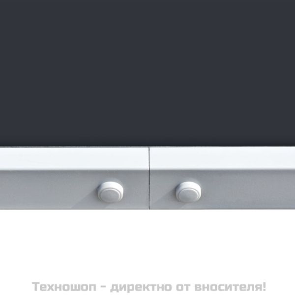 Градинска маса, 150x90x74 см, черна, стомана