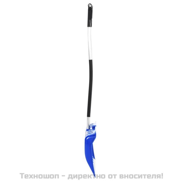 Лопата за сняг, синя, 145 см, алуминий