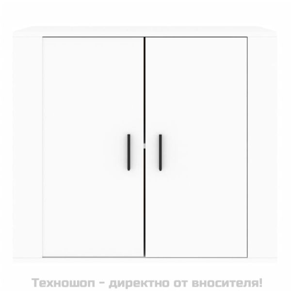 Сайдборд, бял, 80x33x70 см, инженерно дърво