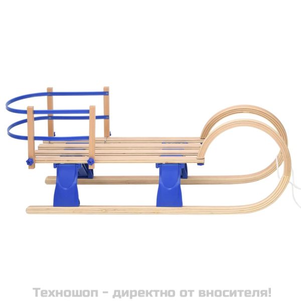 Сгъваема шейна с облегалка, 110 см, шперплат