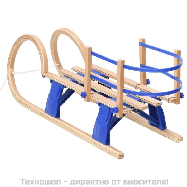 Сгъваема шейна с облегалка, 110 см, шперплат