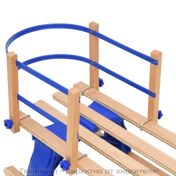 Сгъваема шейна с облегалка, 110 см, шперплат