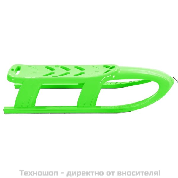 Детска шейна, зелена, 102,5x40x23 см, полипропилен