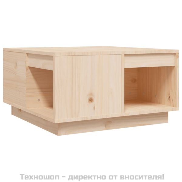 Кафе маса, 60x61x32,5 см, борово дърво масив