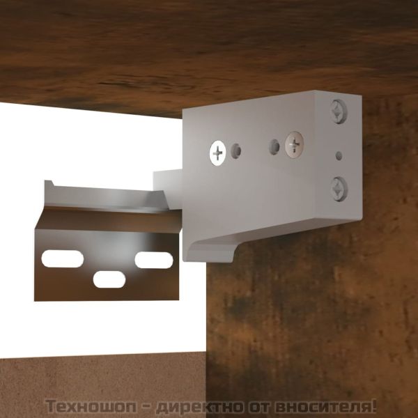 Стенен ТВ шкаф, опушен дъб, 30,5x30x30 см