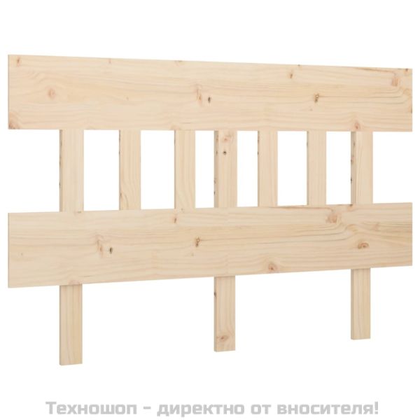 Горна табла за легло, 143,5x3x81 см, бор масив