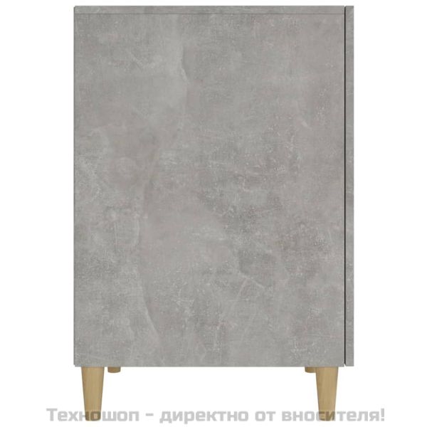 Бюро, бетонно сиво, 140x50x75 см, инженерно дърво