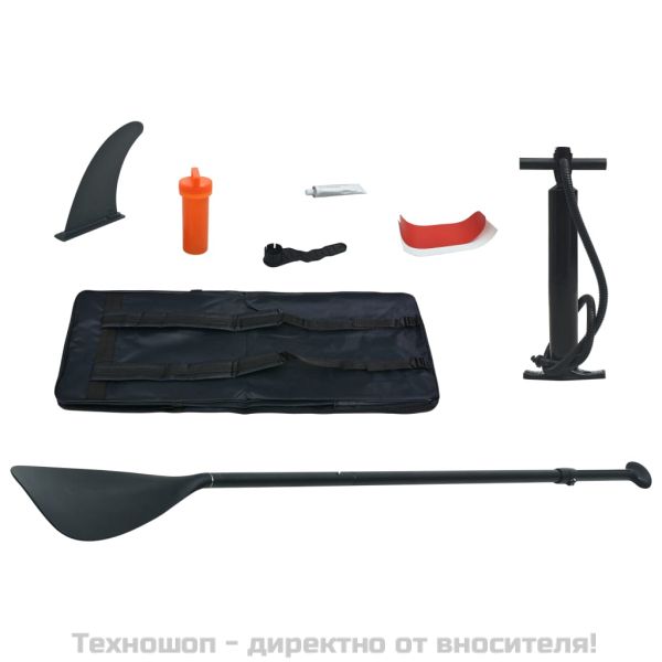 Стендъп падъл борд SUP сърфборд, надуваем, червено и бяло